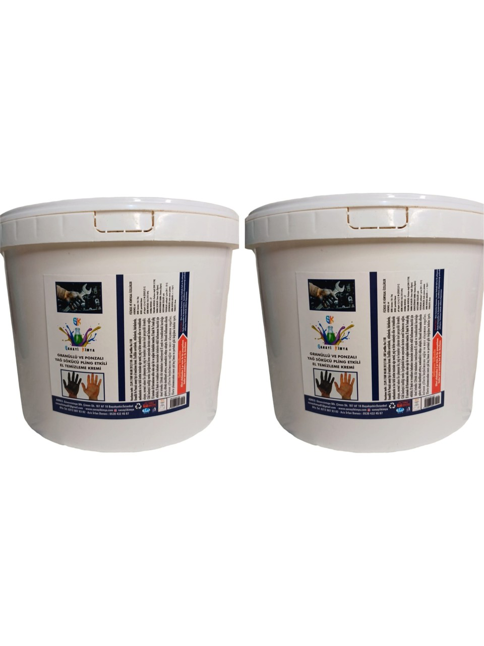 Dtx Kimya 2 Adet Sanayi Tipi Granürlü El Temizleme Sabunu (Kremi) 8 Kg