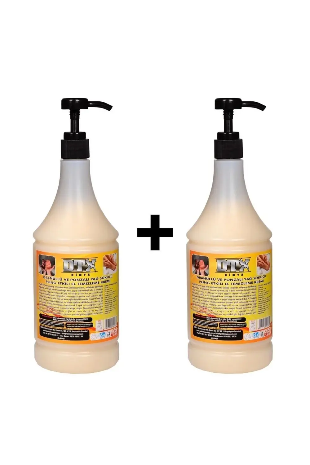 2 Adet Sanayi Tipi Kumlu El Temizleme Kremi (sabunu) 1 Kg