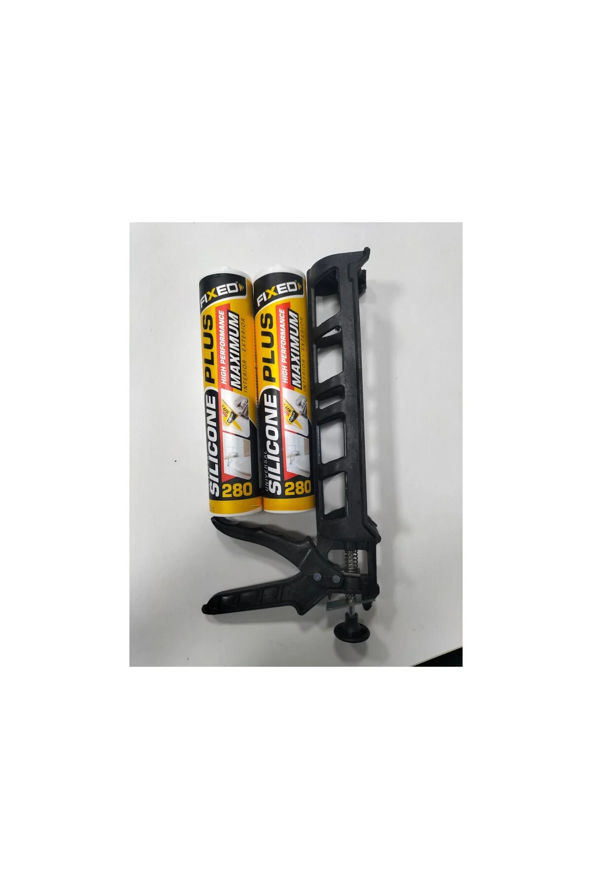 2 Adet Şeffaf Silikon ( 280 gr ) + Plastik Silikon Tabancası