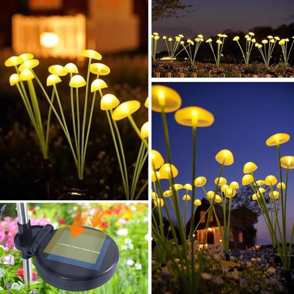 Sensörlü Solar Bahçe Lambası 2'li Set, Hareket Algılayıcılı Aydın