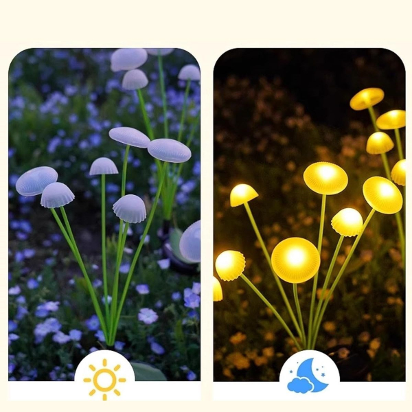 Sensörlü Solar Bahçe Lambası 2'li Set, Hareket Algılayıcılı Aydın