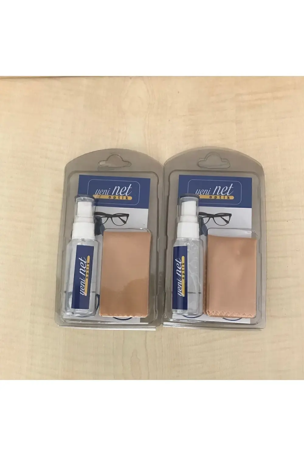 2 Adet Set 30ml Optik Güneş Gözlük Camı Temizleme Sprey Mikrofibe