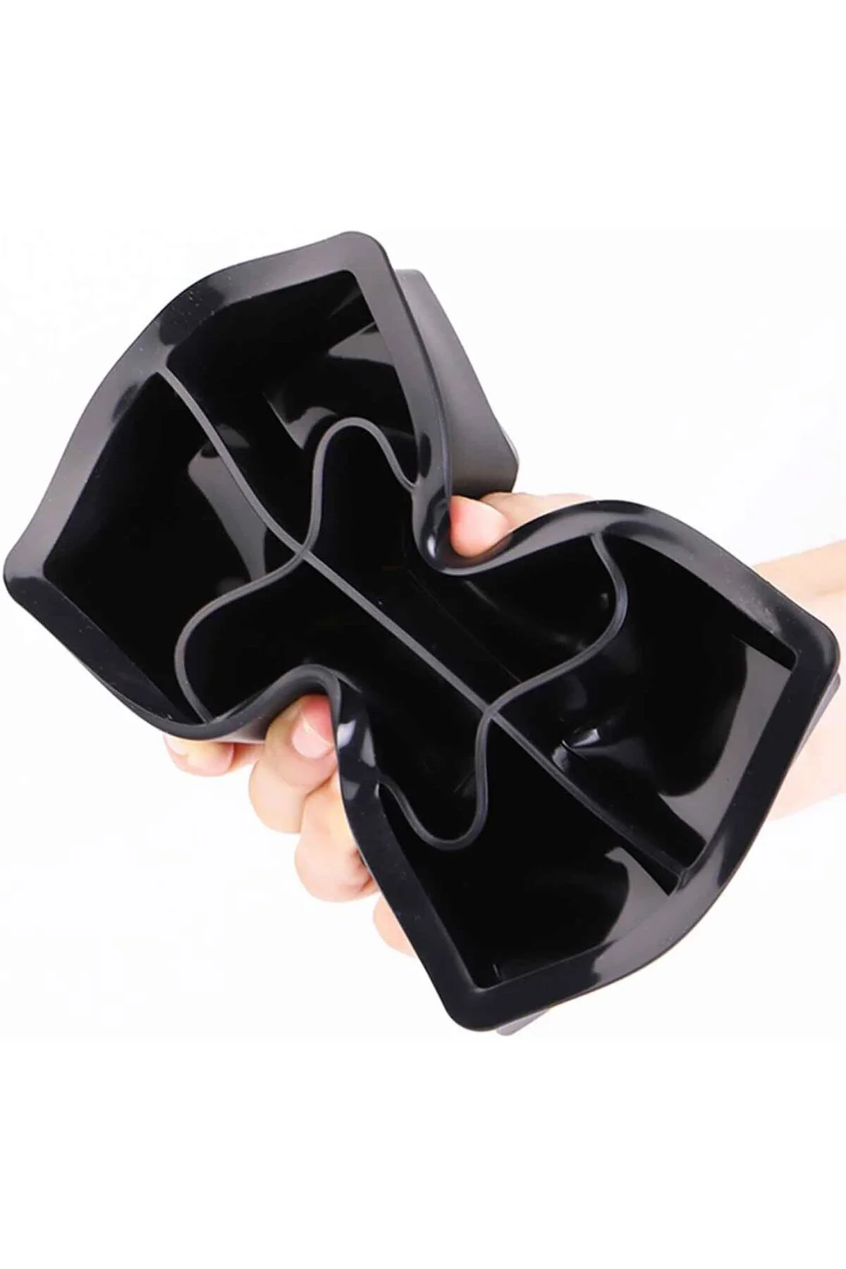 2 Adet Silikon 6'lı Kare Buz Kalıbı 5cm | Dev Buz Küpleri | Sunum