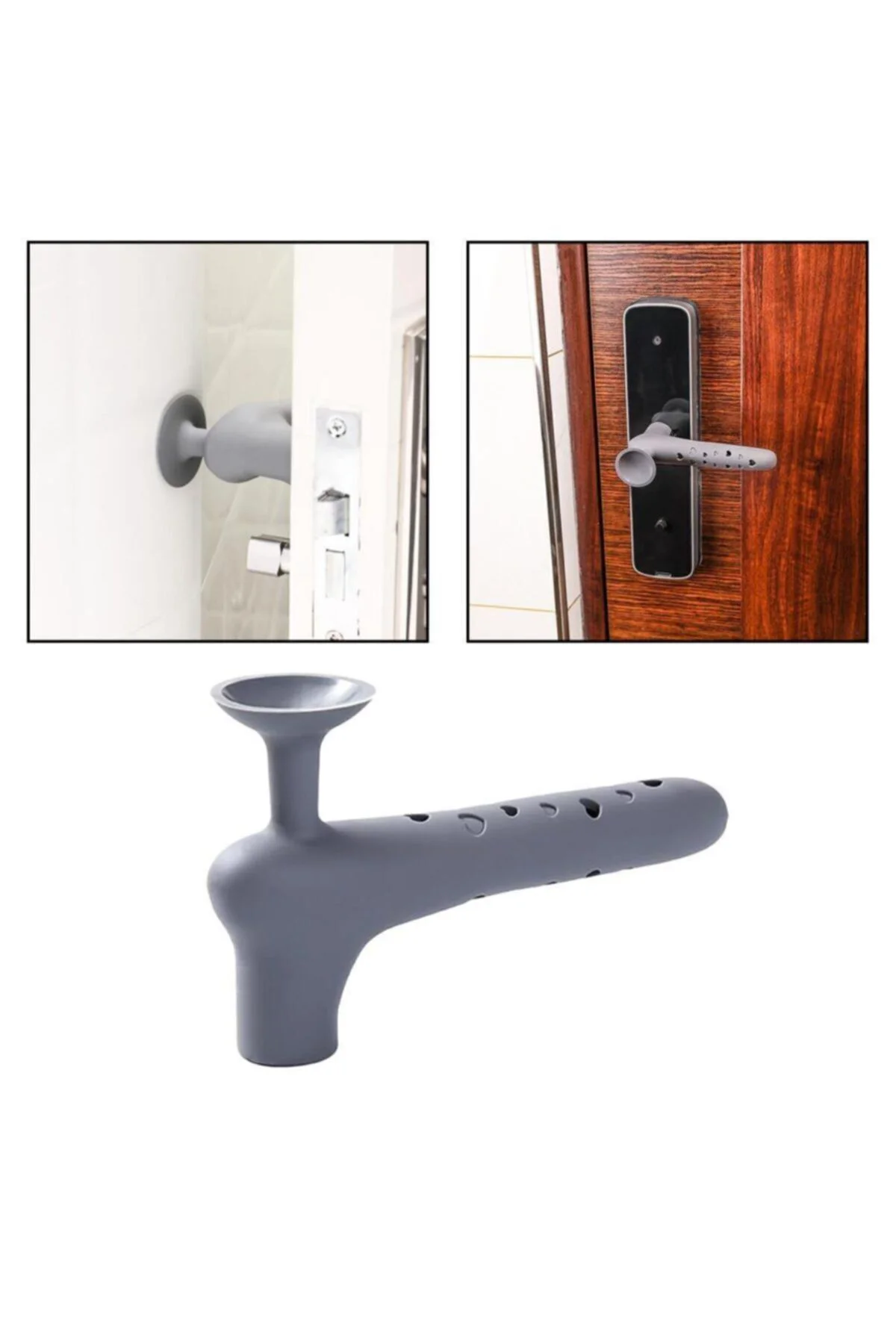 2 Adet Silikon Pencere Kapı Kolu Koruyucu Stoper Duvar Çarpışma Ö