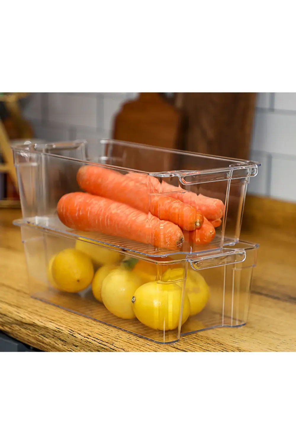 2 Adet Şişe Düzenleyici 2 Adet Buzdolabı Sepeti Seti, 4'lü Buzdol