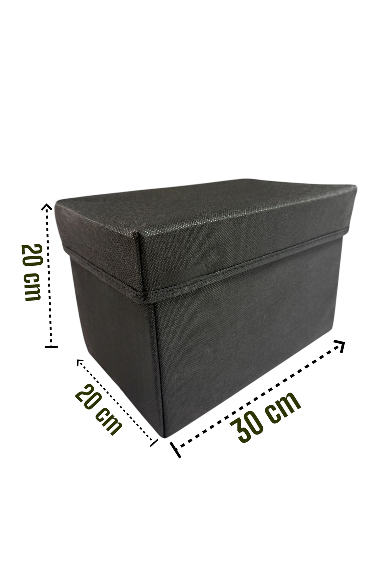 Balkan Room 2 Adet Siyah Kapaklı Dolap İçi Düzenleyici Kutu Çok Amaçlı Saklam