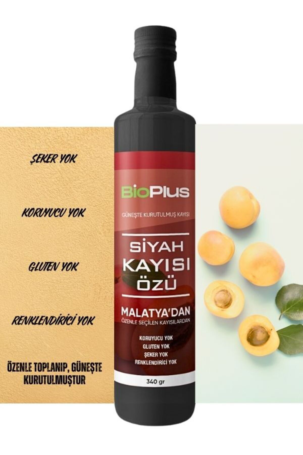 2 Adet Siyah Kayısı Özü 340 G