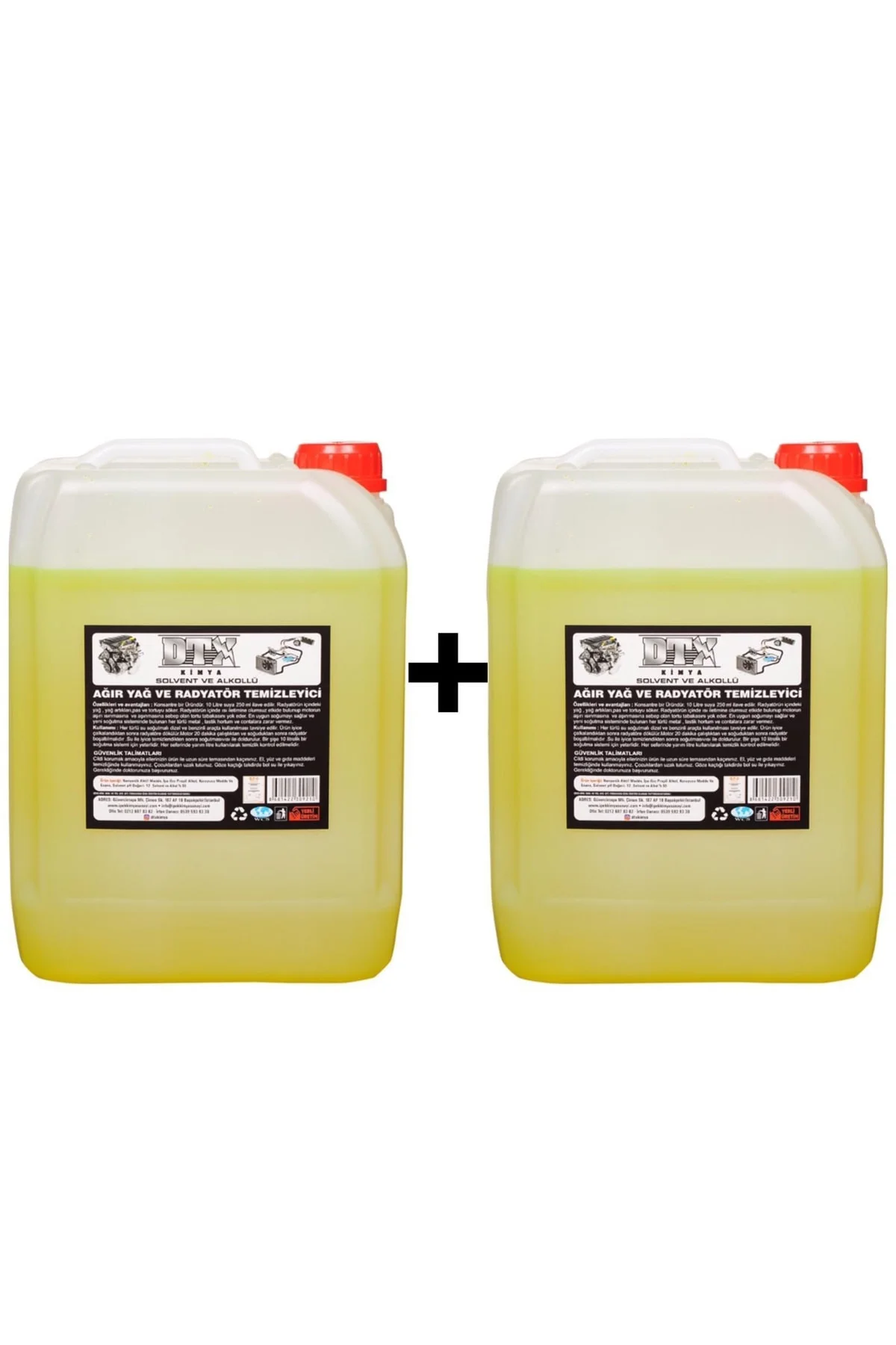 2 Adet Solventli Radyatör Ve Soğutma Sistemi Temizleyici 5l