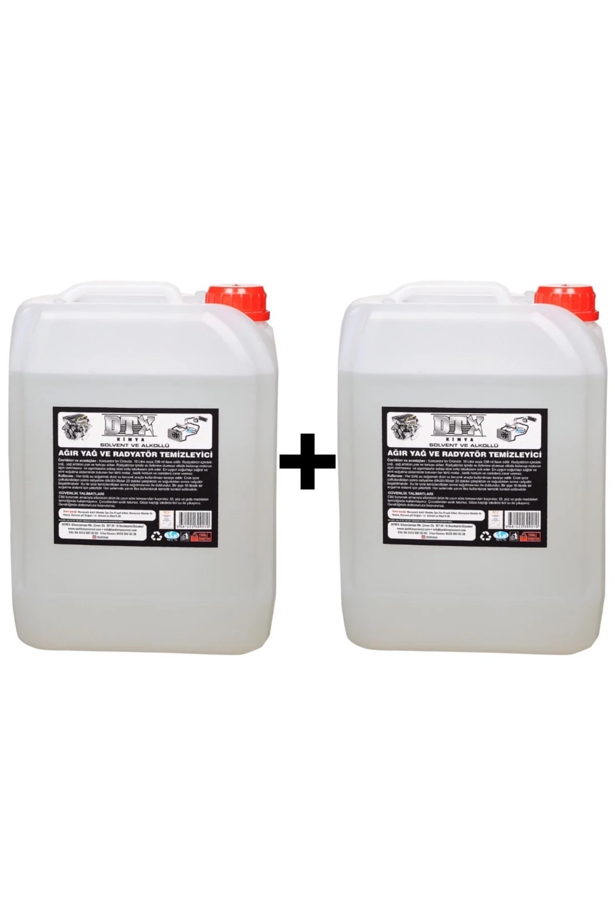 2 Adet Solventli Radyatör Ve Soğutma Sistemi Temizleyici 5l