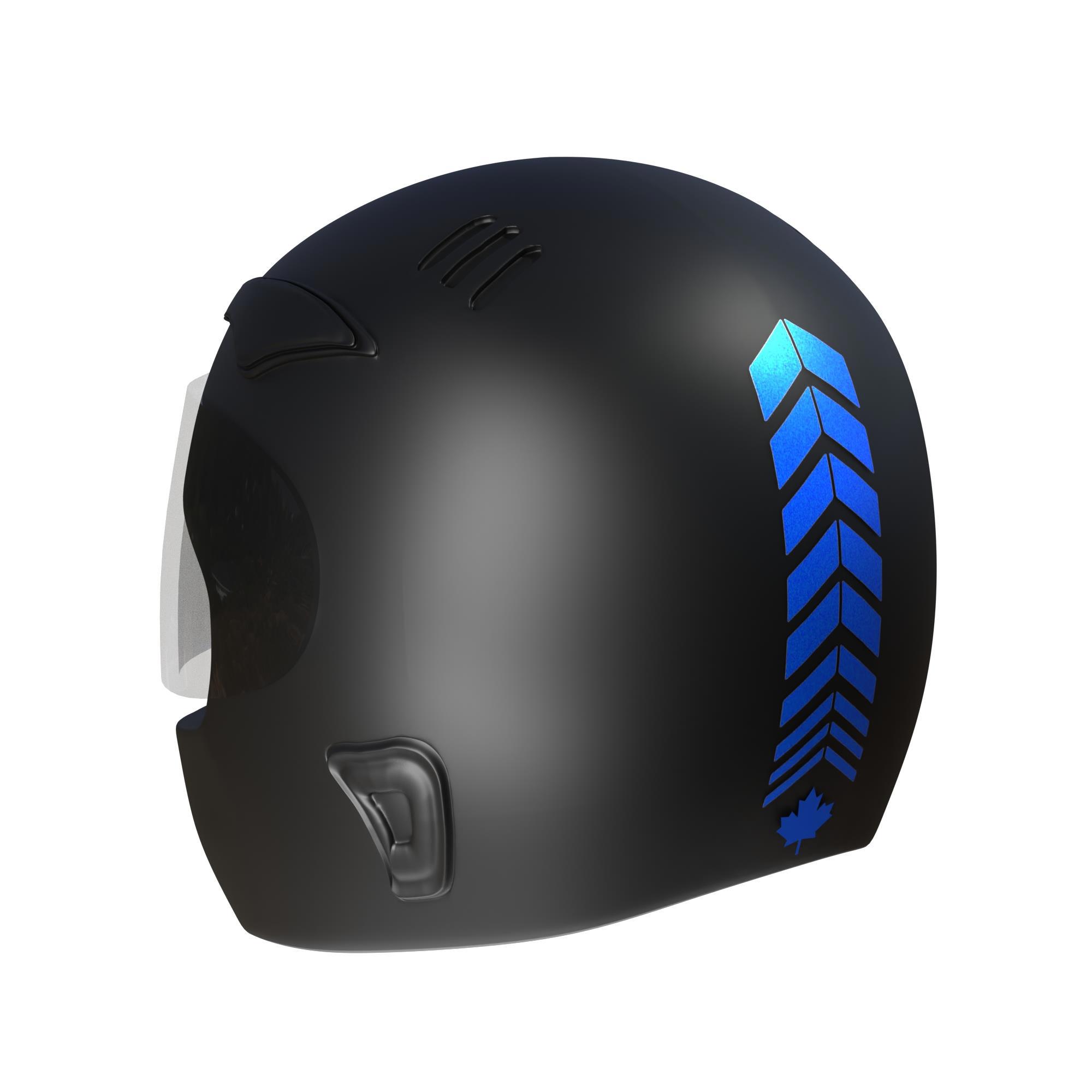 Çinar Extreme 2 Adet Sport Kask, Araba Ayna Reflektif Mavi Kask Sticker Çinar E