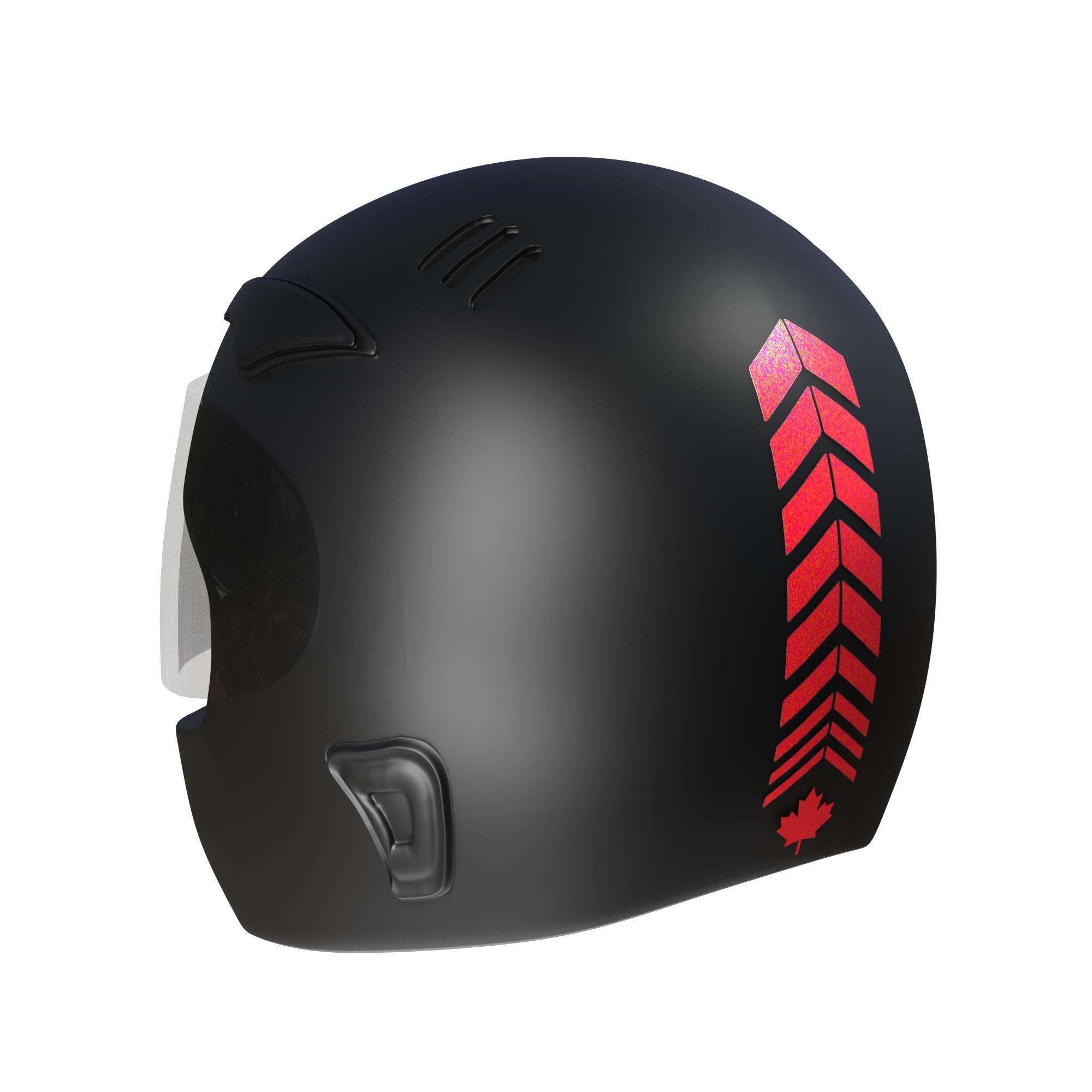 Çinar Extreme 2 Adet Sport Kask, Araba Ayna Reflektif Kirmizi Kask Sticker Çina