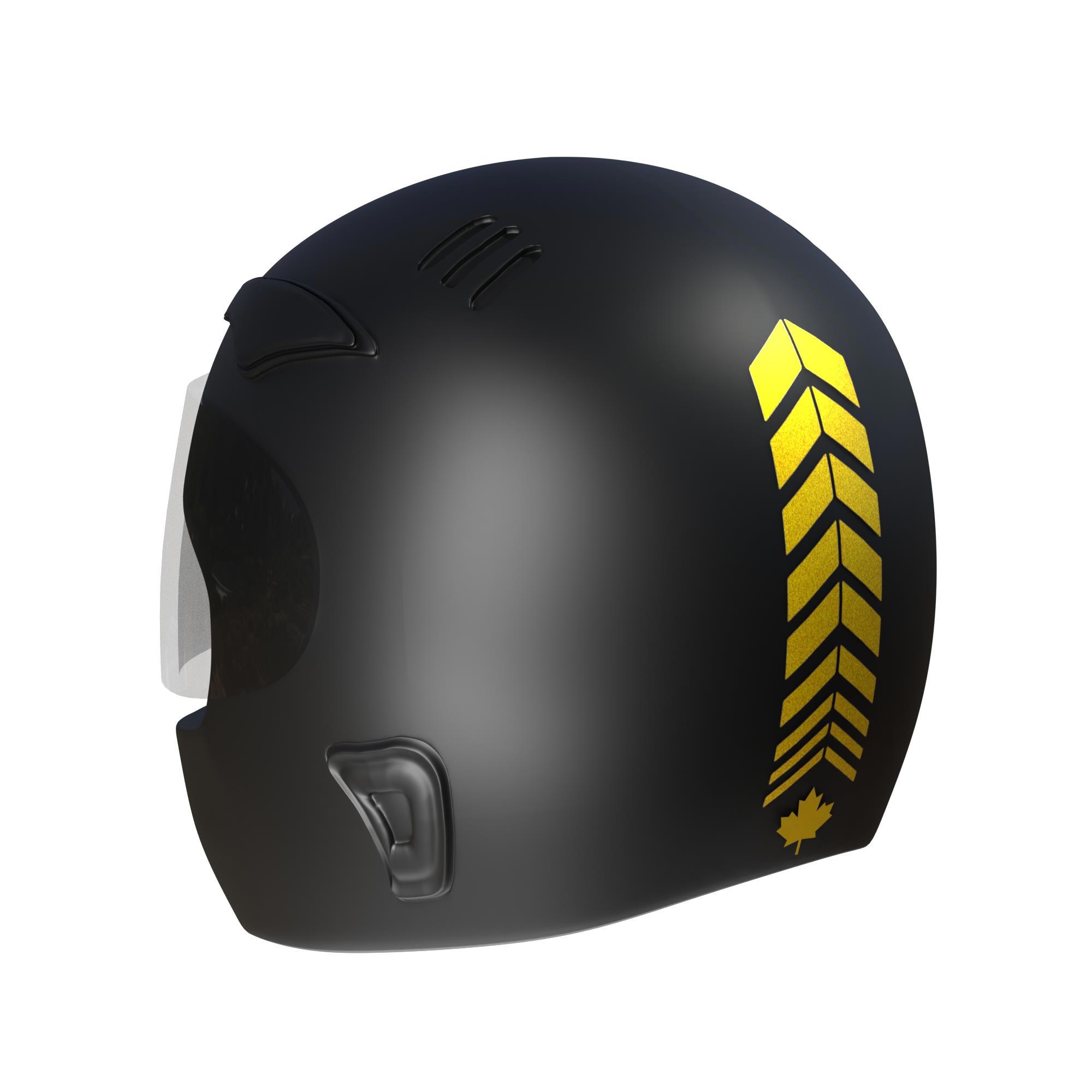 Çinar Extreme 2 Adet Sport Kask, Araba Ayna Reflektif Sari Kask Sticker Çinar E