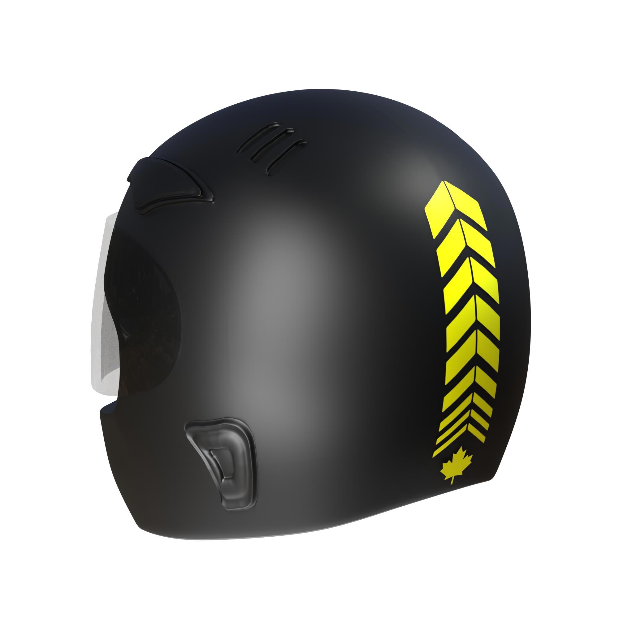 Çinar Extreme 2 Adet Sport Kask, Araba Ayna Floresan Sari Kask Sticker Çinar Ex