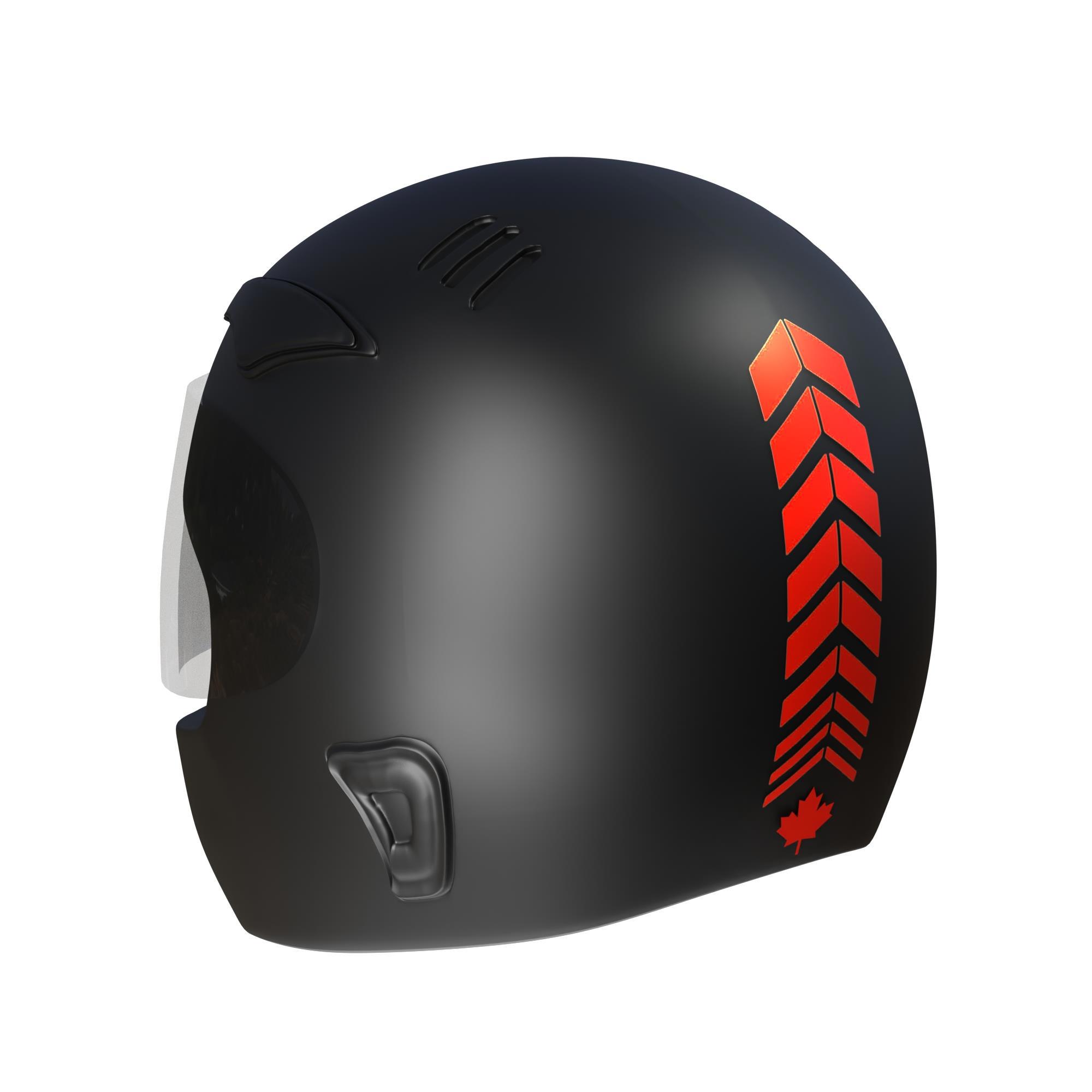 Çinar Extreme 2 Adet Sport Kask, Araba Ayna Bayrak Kirmizi Kask Sticker Çinar E