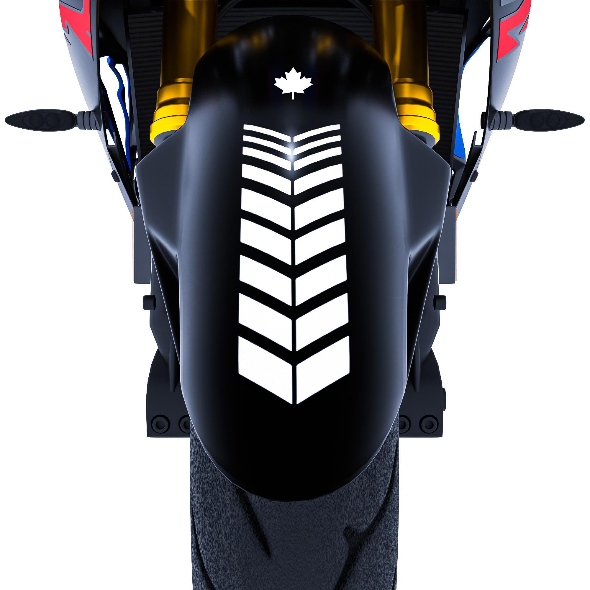 Çinar Extreme 2 Adet Sport Motosiklet Çamurluk Süt Beyaz Kask Sticker Çinar Ext