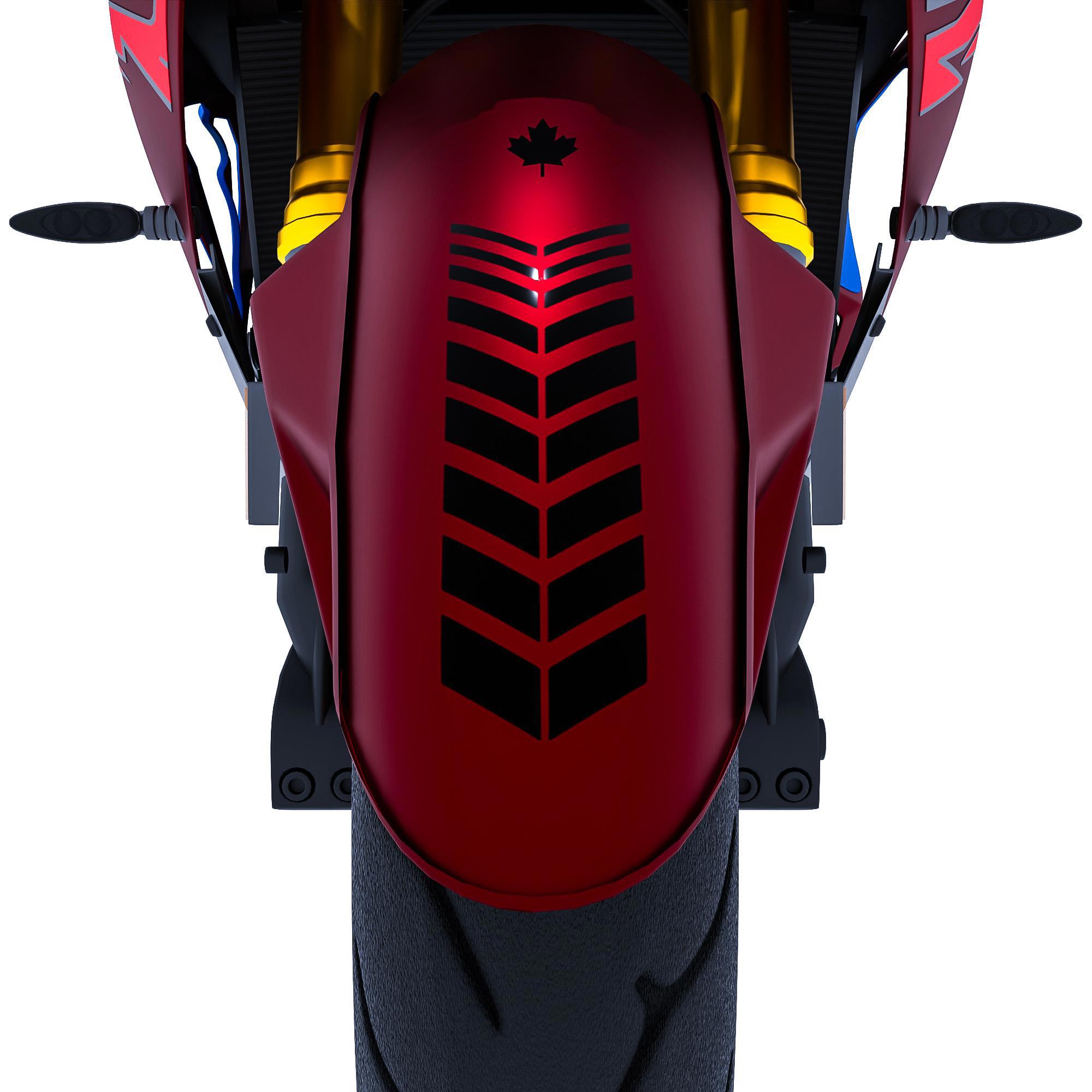 2 Adet Sport Tasarımlı Motosiklet Çamurluk Sticker Reflektif, Flo