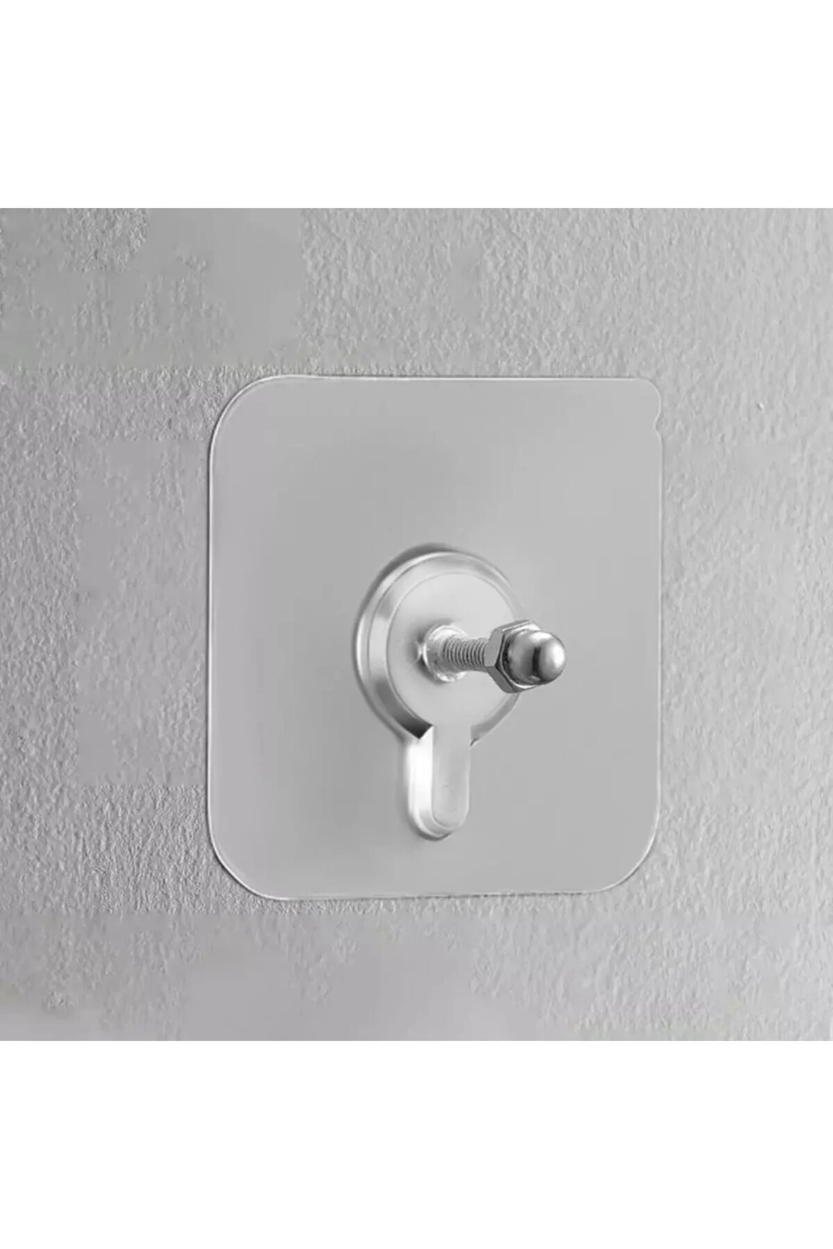 2 Adet Süper Güçlü Çerçeve Askısı Pin Delgisiz Vidalı Tırnak Kanca Yapışkanlı Raf Tutucu Askı