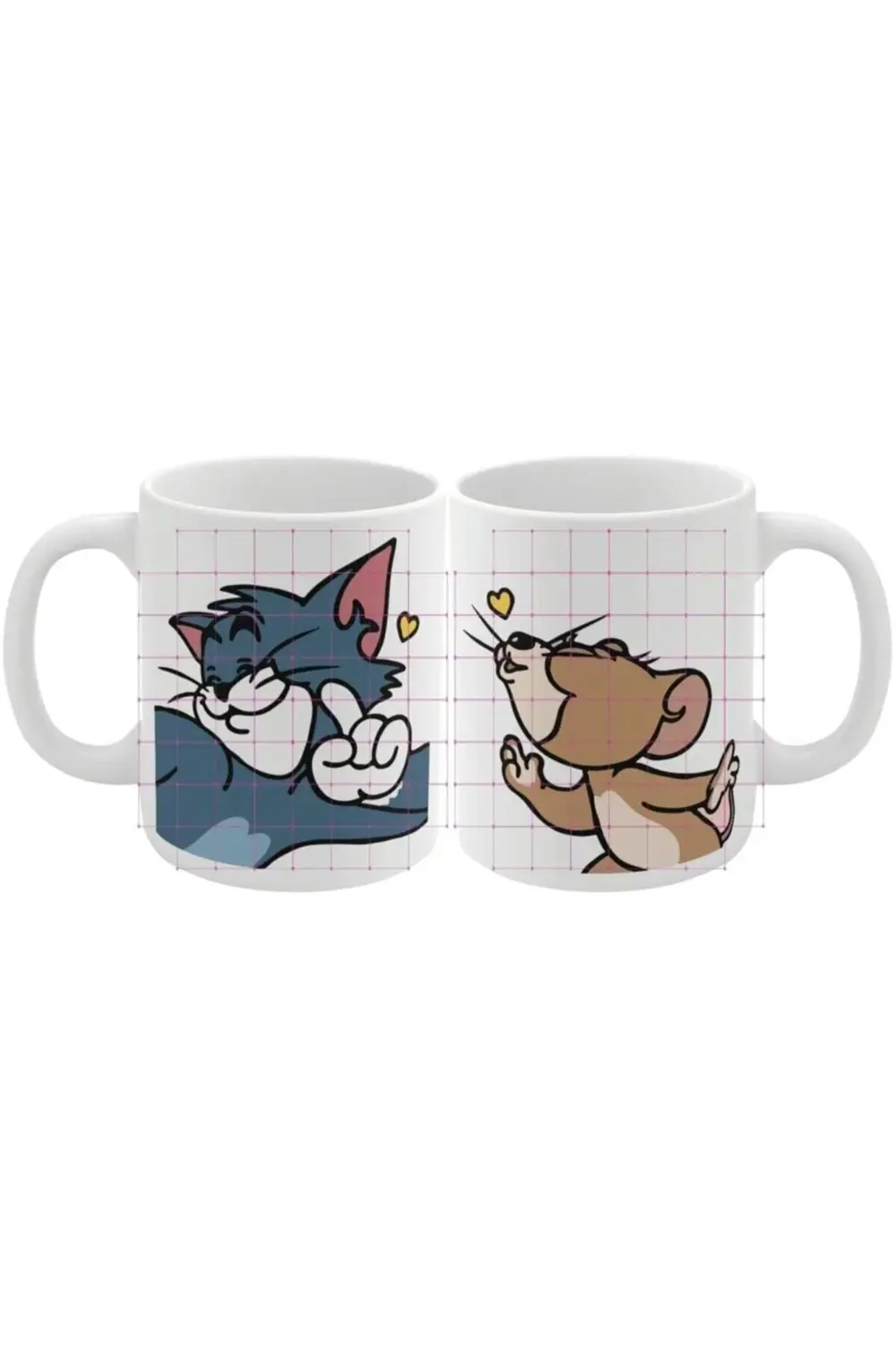 2 Adet Tom&jerry Baskılı Kupa Bardak