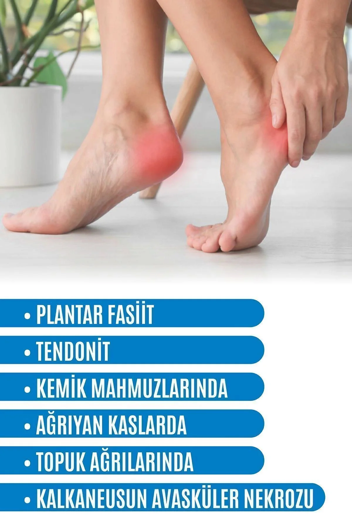 2 ADET Topuk Dikeni Silikon Tabanlı Ortopedik Çorap Ağrı Azaltıcı