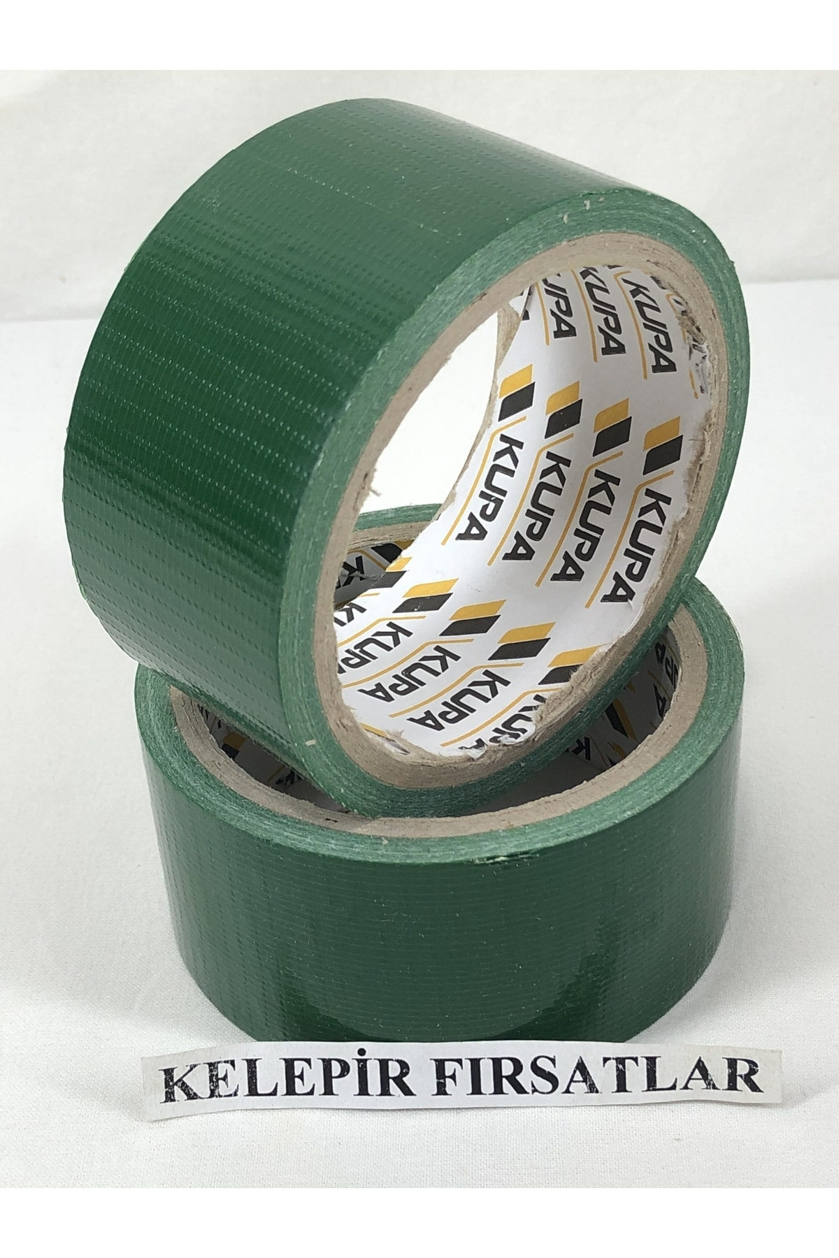 2 Adet Türk Malı 10 Metre Yeşil Renkli Tamir Bandı 48mm Genişlik 