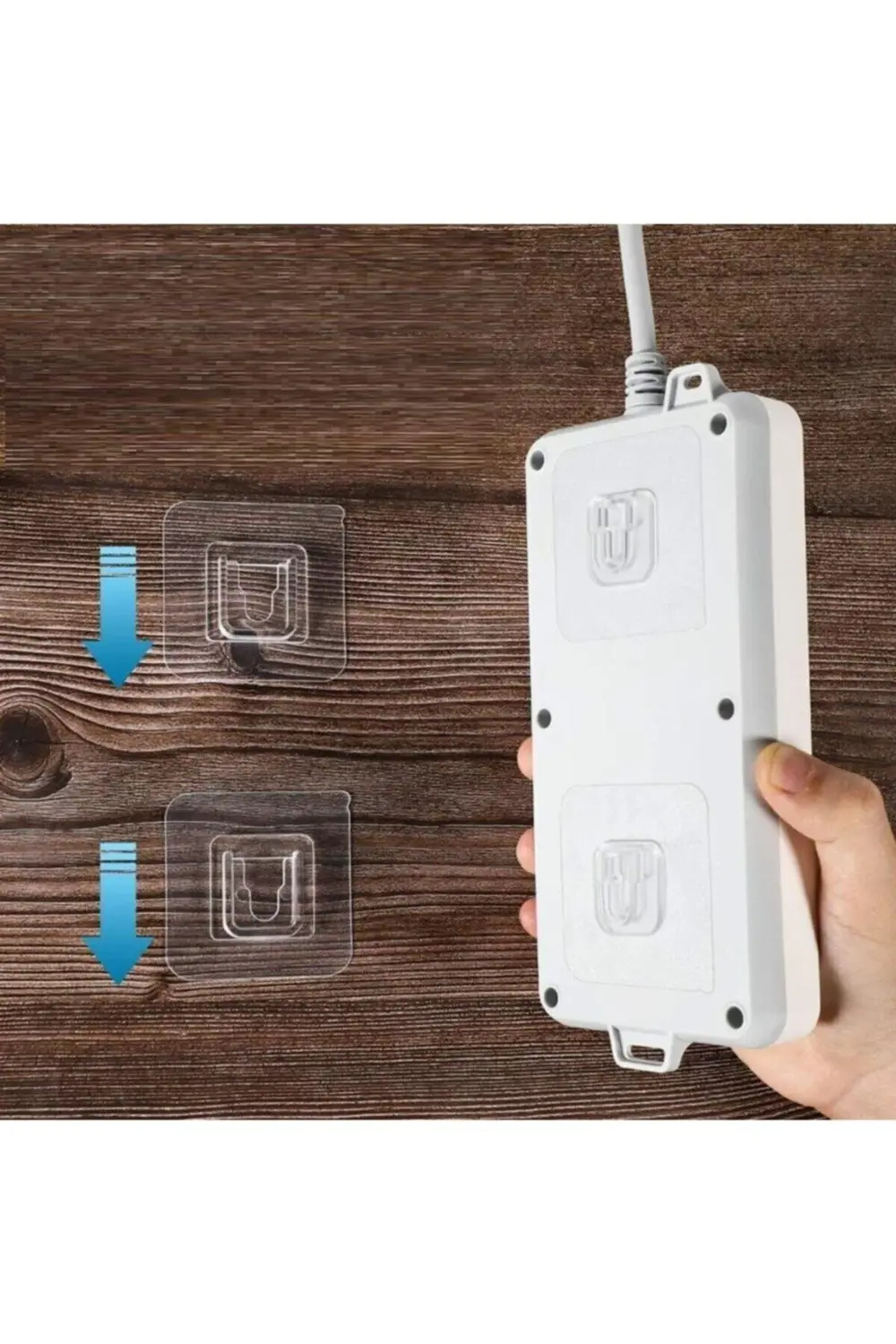 2 Adet X 2li Geçmeli Klips Eşya Sabitleme Askısı Set