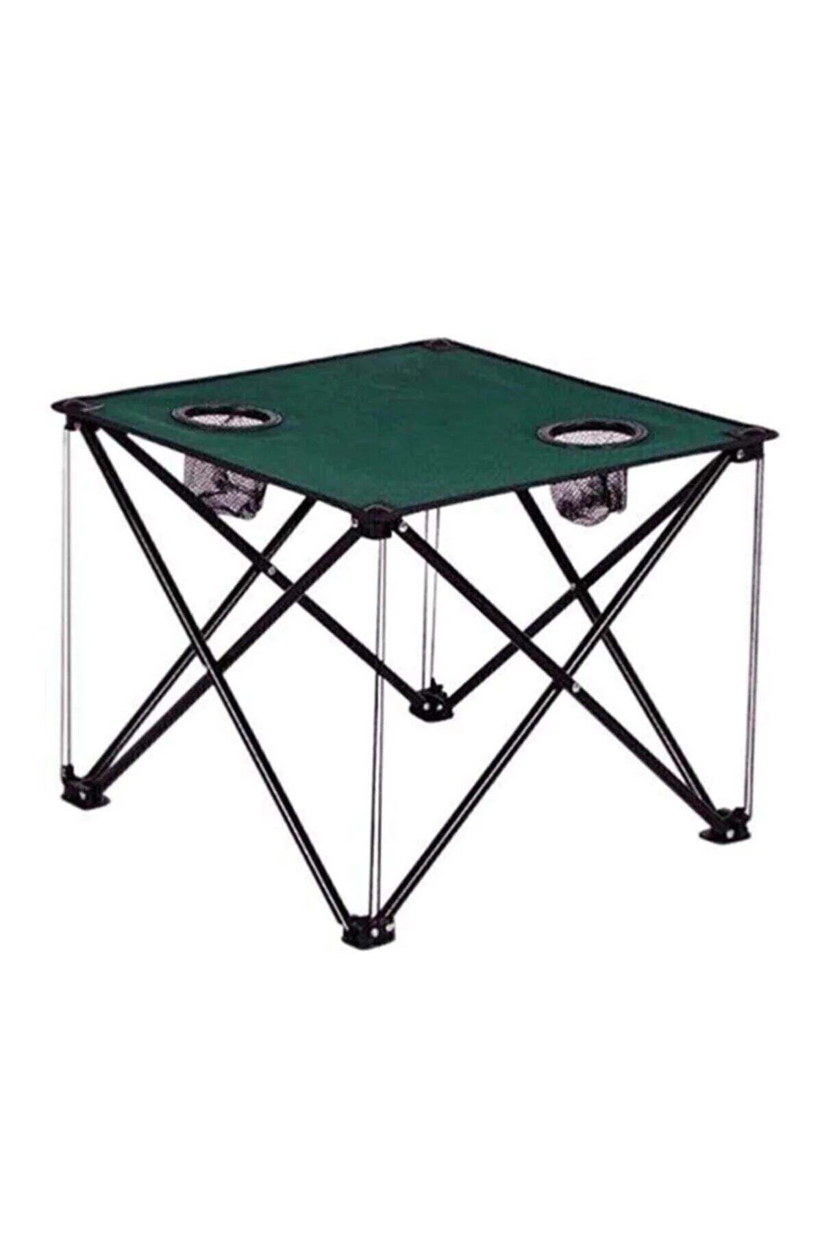 2 Adet Yeşil Katlanır Kamp Sandalyesi Ve Katlanır Kamp Masası 47 