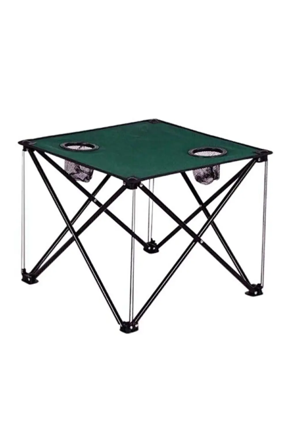 2 Adet Yeşil Katlanır Kamp Sandalyesi Ve Katlanır Kamp Masası 47