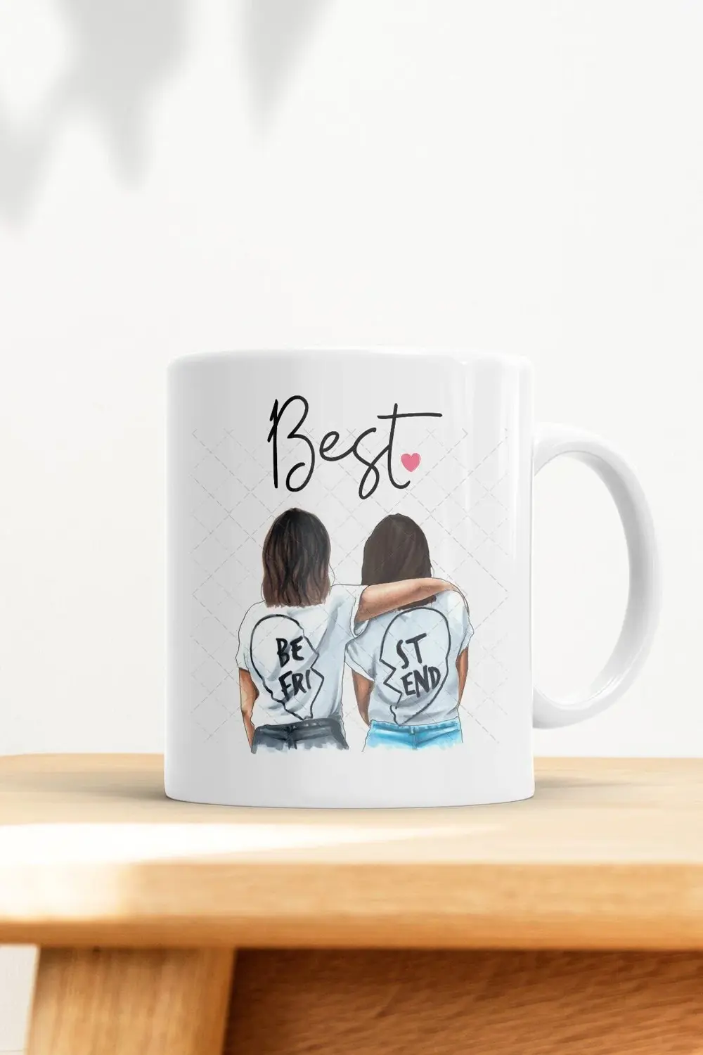 2 Arkadaşa Özel Best Friends Kupa Bardak
