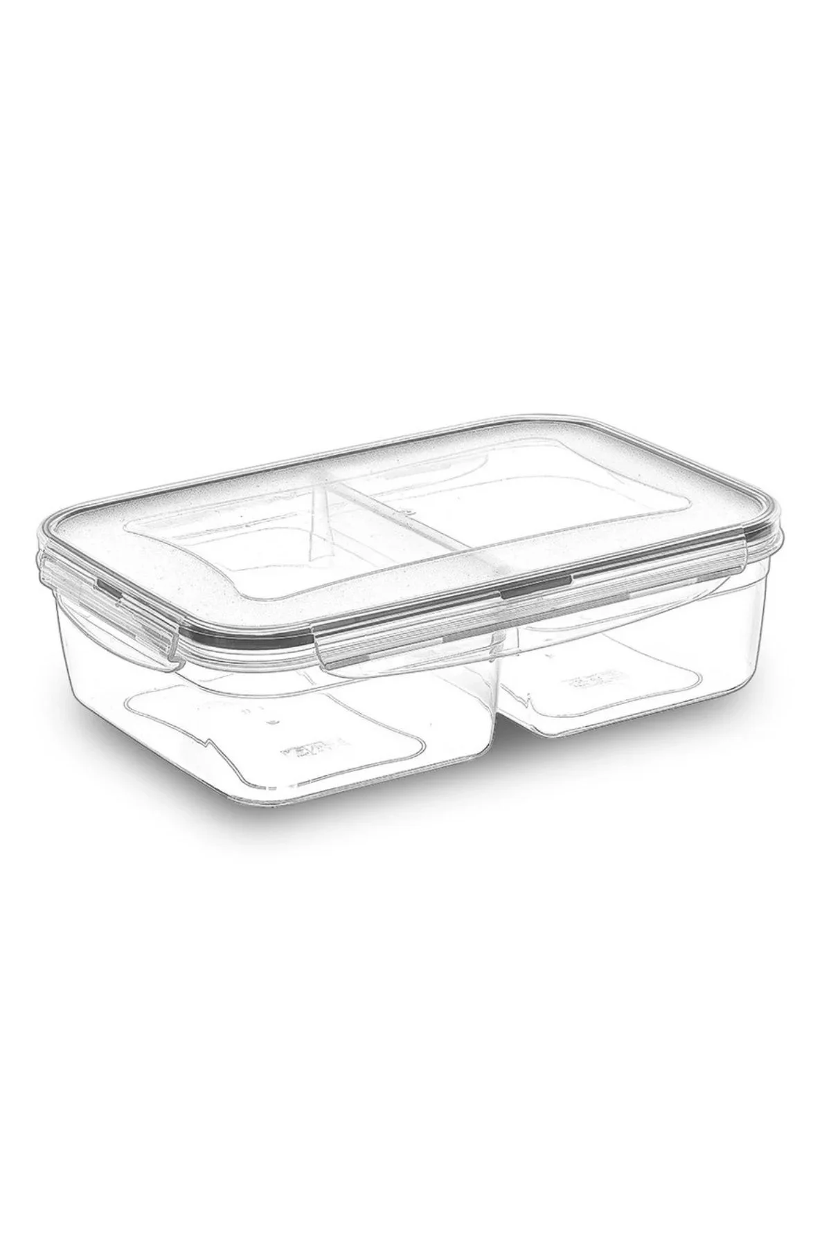2 Bölmeli 1+1 Litre Kilitli Kapaklı Erzak Saklama Kabı LC-525 2 Bölmeli 1+1 Litre Kilitli Kapaklı Erzak Saklama Kabı LC-525