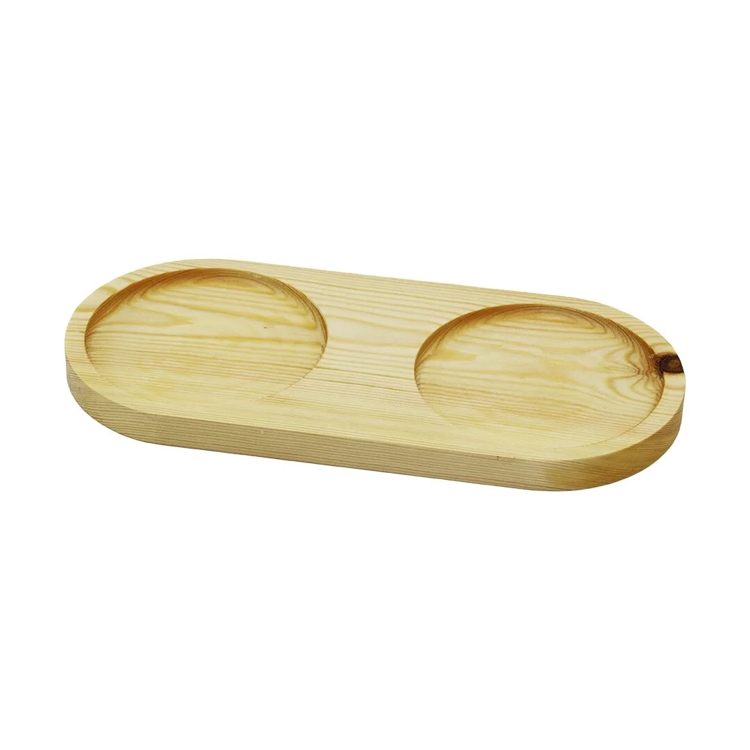 2 Bölmeli - Oval   Açık Renk=sade  Ahşap Yağdanlık Altlık  27x12.5cm Bx40 Fiyatı, Yorumları ve Özellikleri
