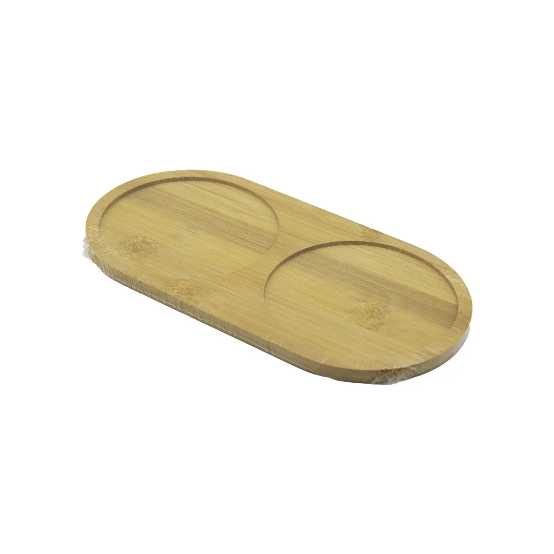 2 Bölmeli Oval Ahşap Bambu Yağdanık Altlık 12X24X0.8CM Fiyatı, Yorumları ve Özellikleri