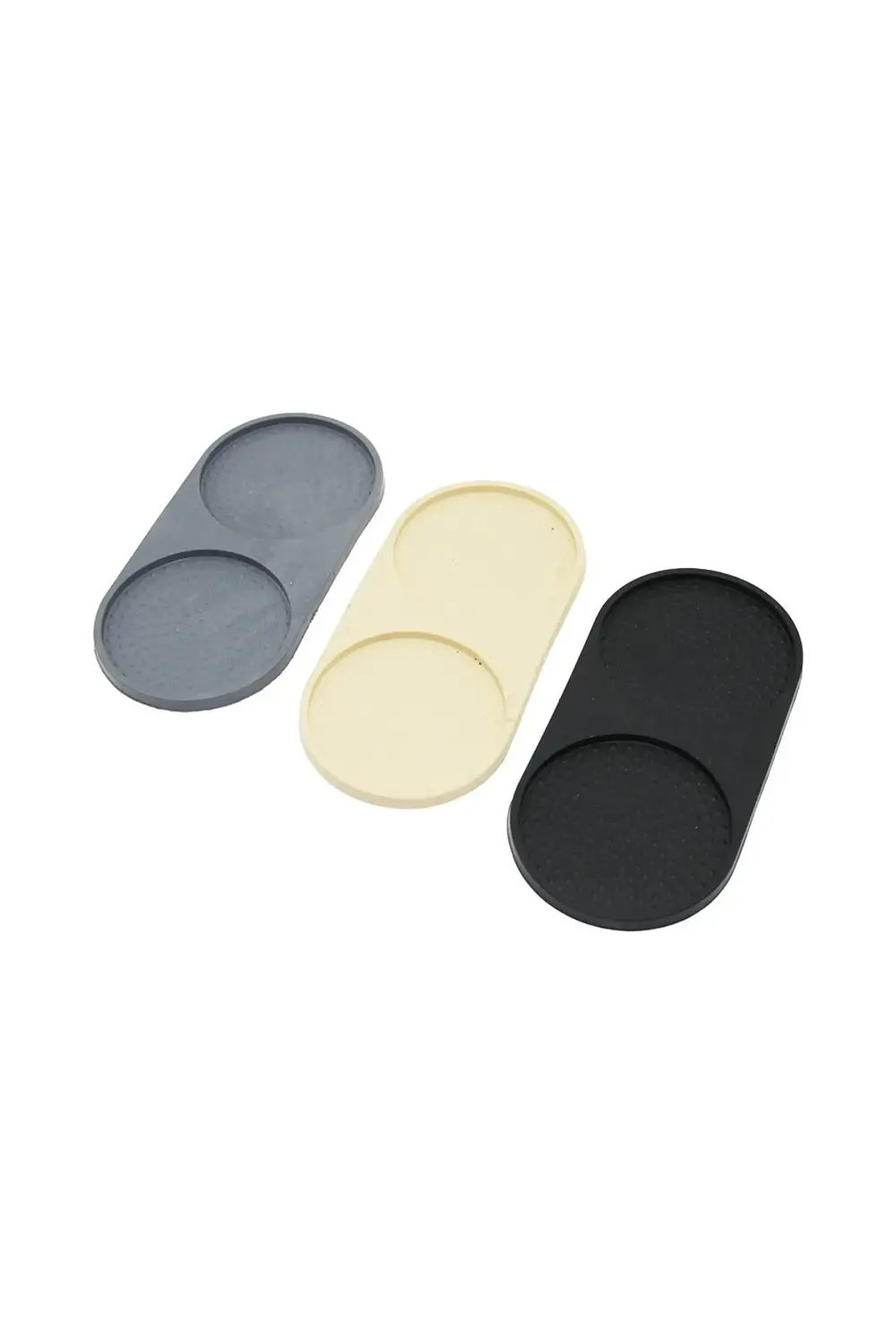 2 BÖLMELİ OVAL RENKLİ SİLİKON YAĞDANLIK - SABUNLUK ALTLIK 12 X 24