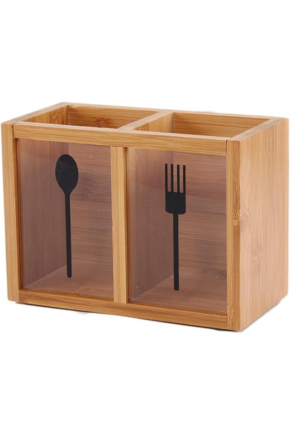 2 Bölmeli, Rustik Mutfak Gereçleri, Bıçak Kaşığı, Çubuklar. Mutfa