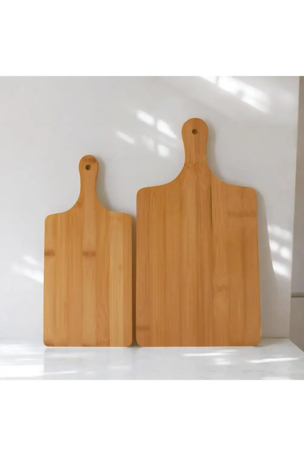 2 Boy Bambu Kesme Tahtası Seti, Bambu Kesim Tahtası, Bambu Et Tah