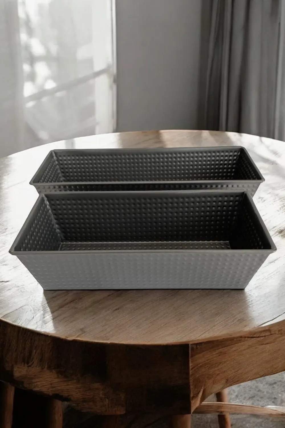 2 Boy Paslanmaz Çelik Baton Kek Kalıbı- Boy 25,5 CM ve 30.5 CM