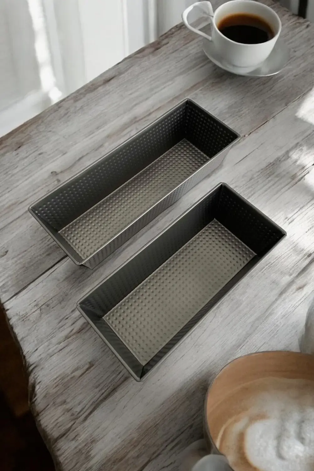 2 Boy Paslanmaz Çelik Baton Kek Kalıbı- Boy 25,5 CM ve 30.5 CM