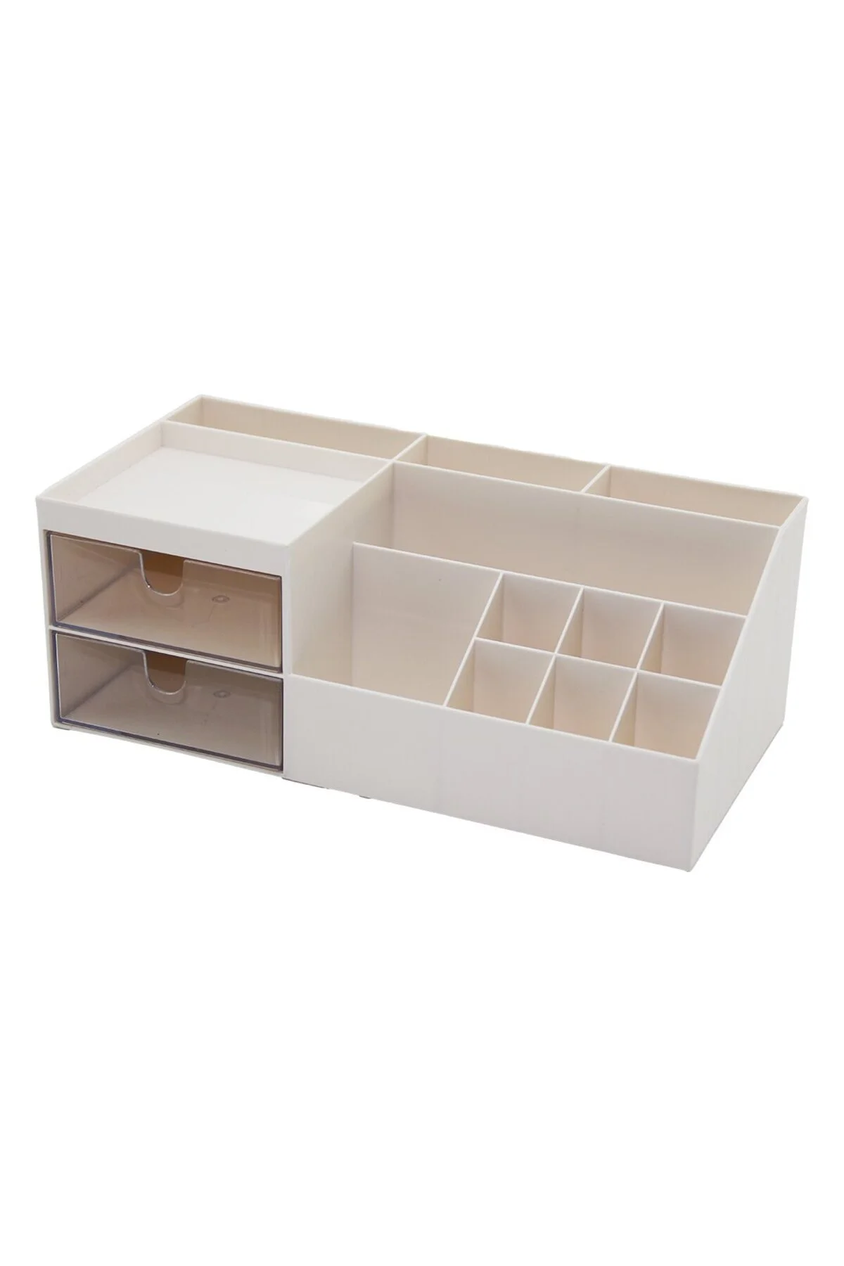 2 Çekmeceli + 12 Bölmeli Plastik Makyaj - Takı Organizer 12X24CM-- Y: 4-6-7-8-9CM 2 Çekmeceli + 12 Bölmeli Plastik Makyaj - Takı Organizer 12X24CM-- Y: 4-6-7-8-9CM