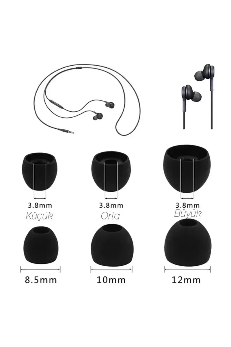 2 Çift 4 Adet Kulaklık Silikonu Küçük 8.5mm Samsung ile Uyumlu Fiyatı, Yorumları ve Özellikleri