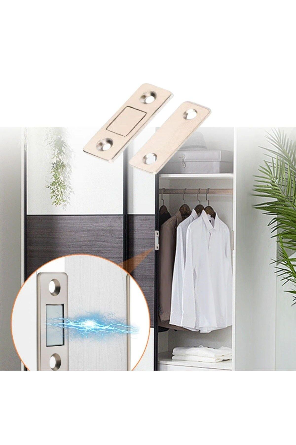 Ok Aksesuar 2 Çift Çok Amaçli Kapi Kapak Dolap Çekmece Mobilya Durdurucu Kapa