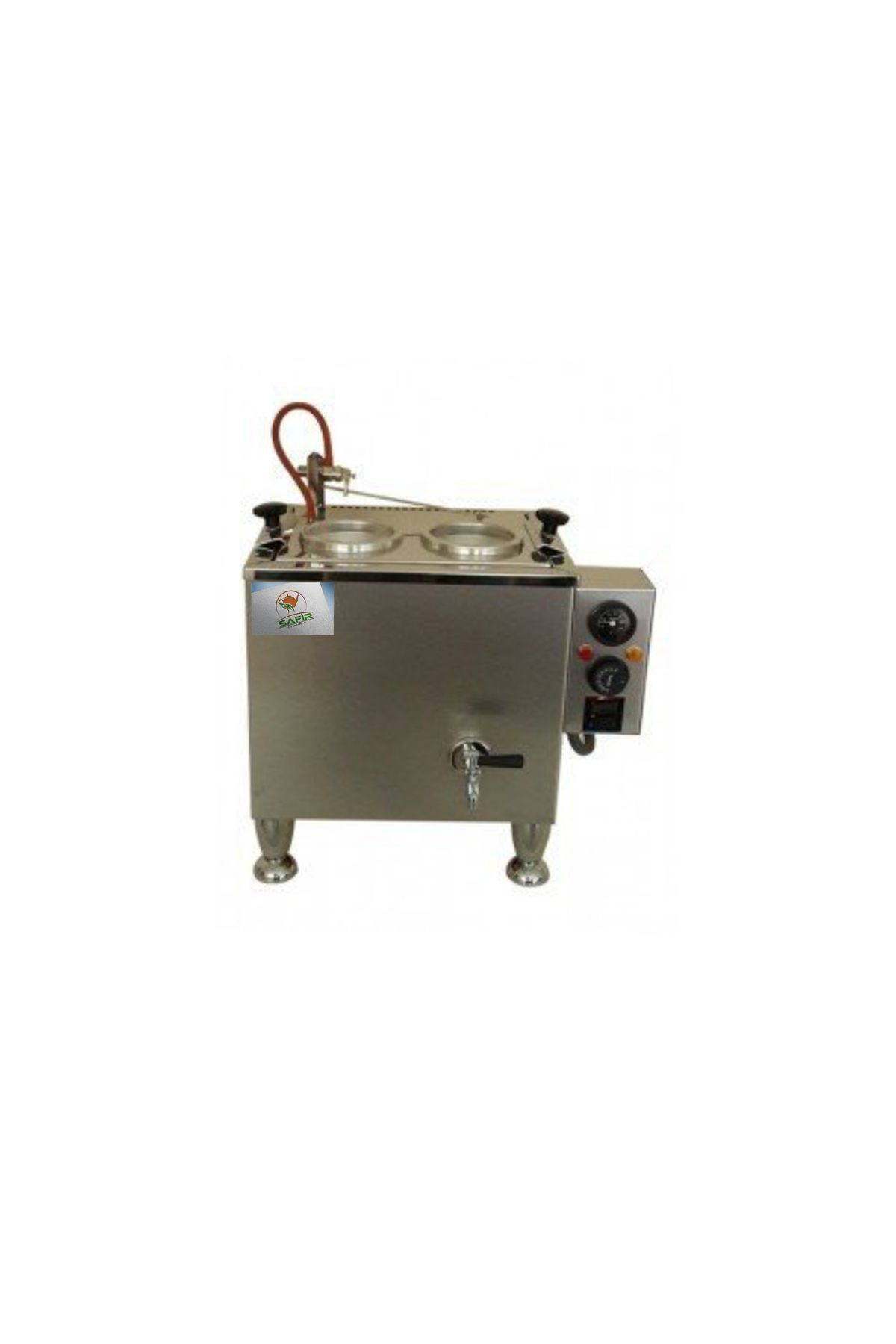 2 demlikli İnoks Bürotipi çay ocağı İnoks Ofistipi Çay Kazanı Ele