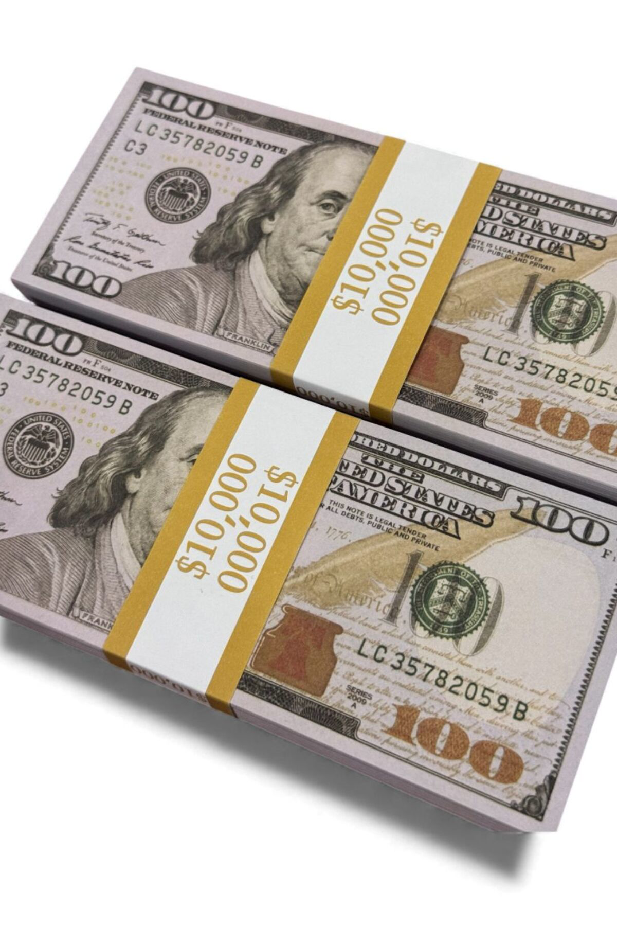 2 Deste Dekoratif 100$ Oyun Parası – Düğün, Şaka, Film, Fotoğraf,