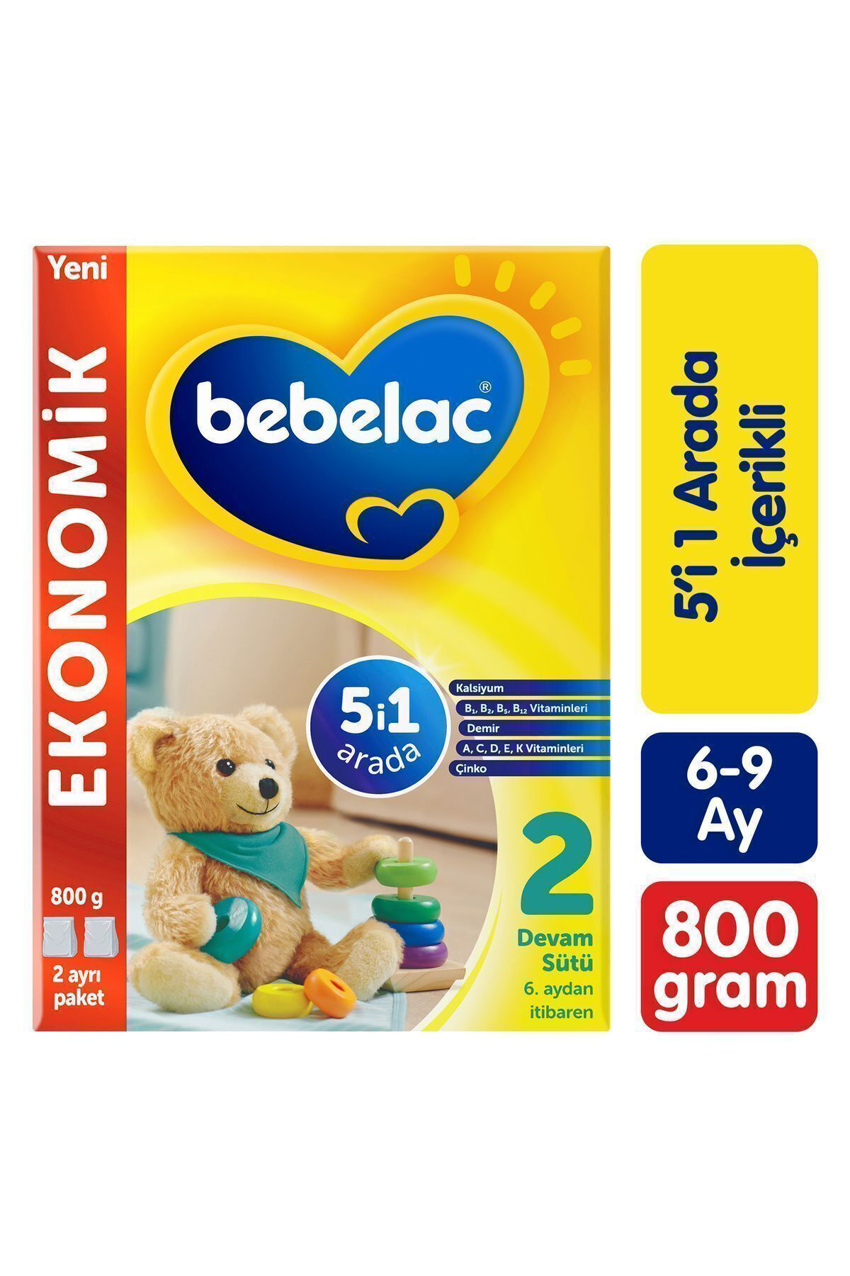 Bebelac 2 Devam Sütü 800 Gr