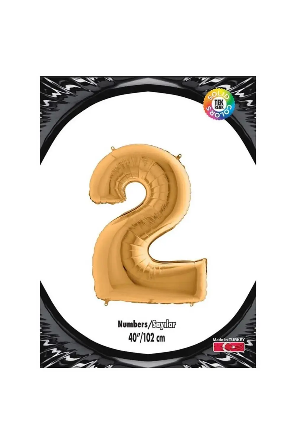 2 Gold 40 Inch Folyo Balon Kika 0885