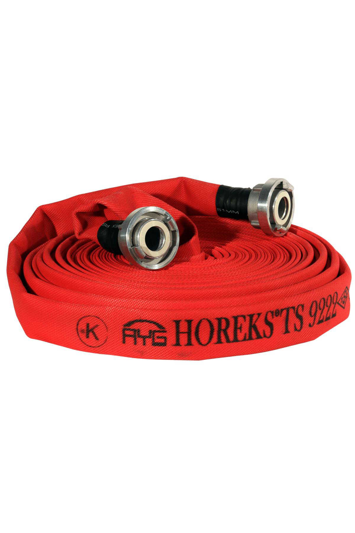 Evimdeyokyok 2½" İçi Kauçuk Dişi Pu Kapli Kirmizi 30 Metre Yangin Hortumu Ts 9