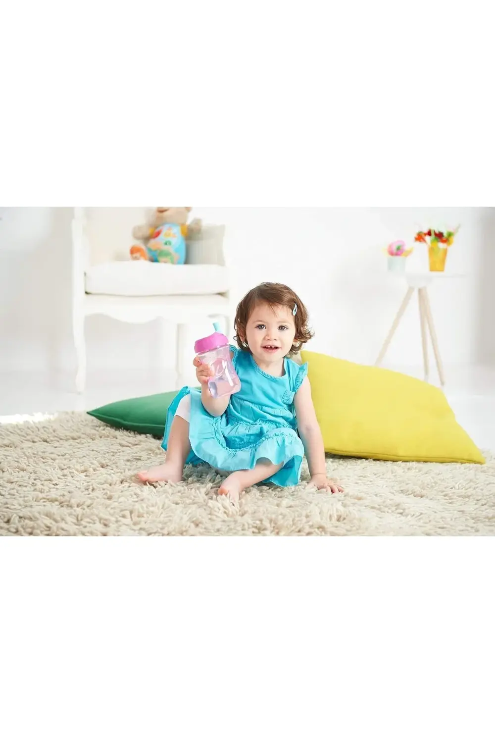 2 in 1 Advance Cup Alıştırma Bardağı 266 ml +12 Ay - Pink