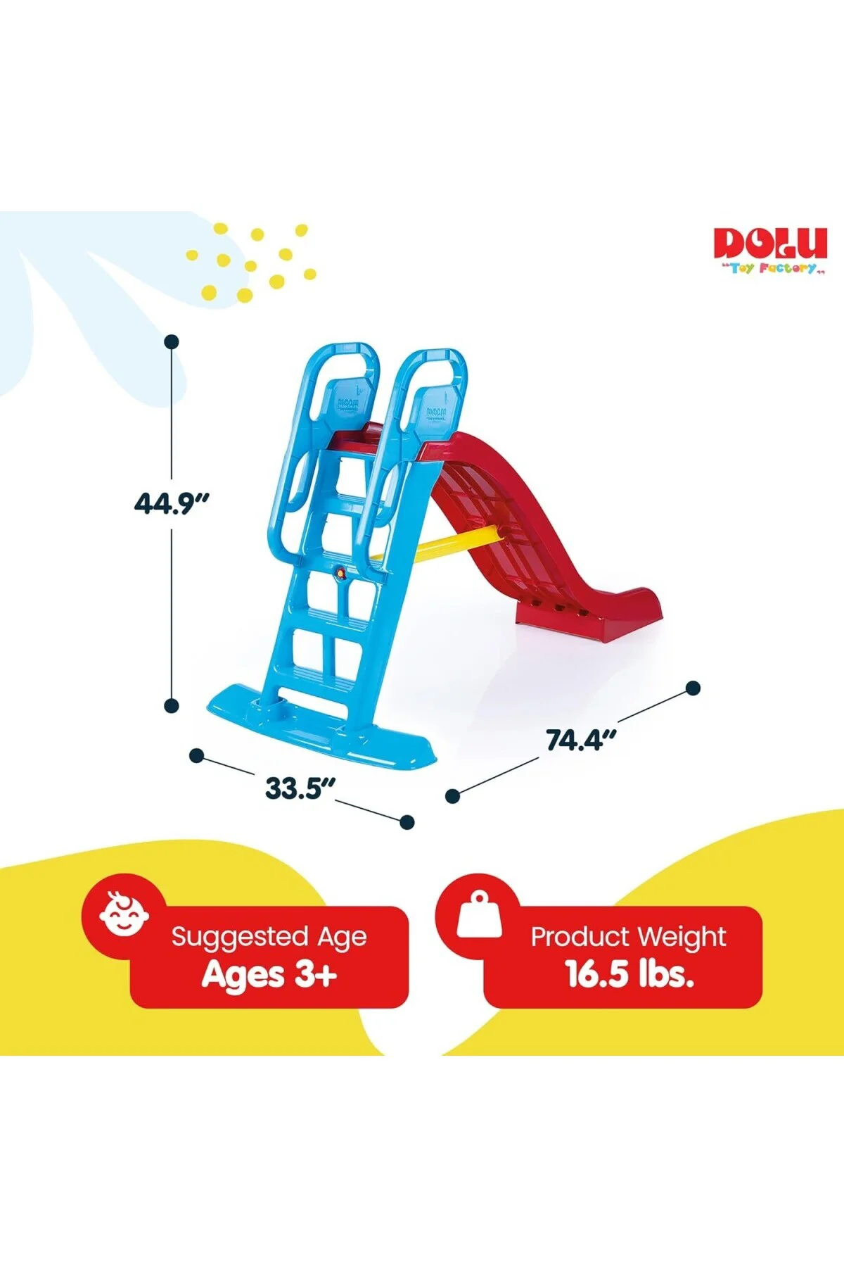 2 In 1 Büyük Su Kaydırağı Kırmızı