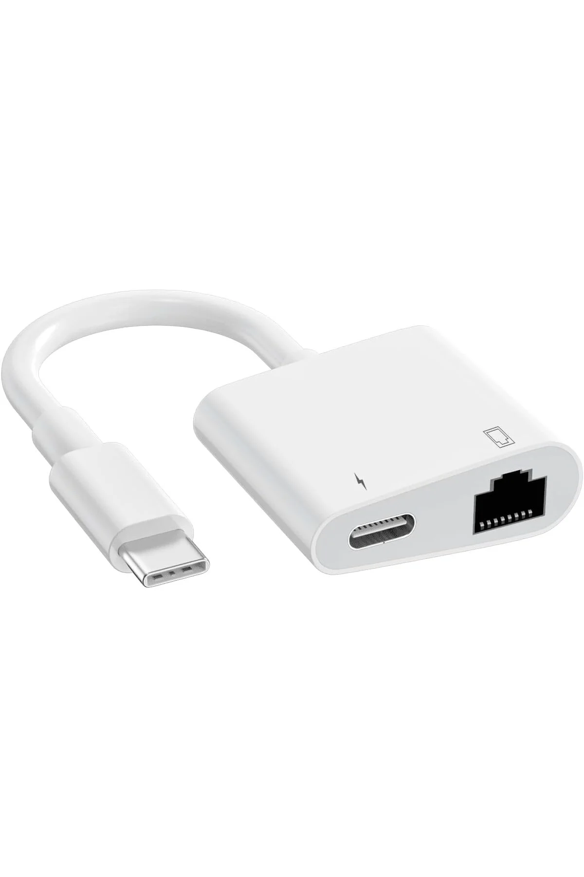 2 İn 1 Type C to Rj45 Gigabit Ethernet Çoklayıcı+ Type C şarj Zr6