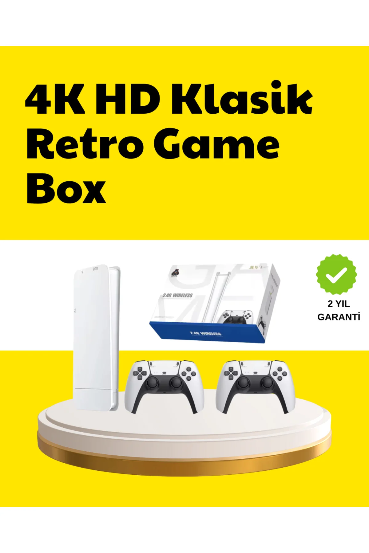 2 Kablosuz Kollu HDMI Uyumlu M15 Oyun Konsolu