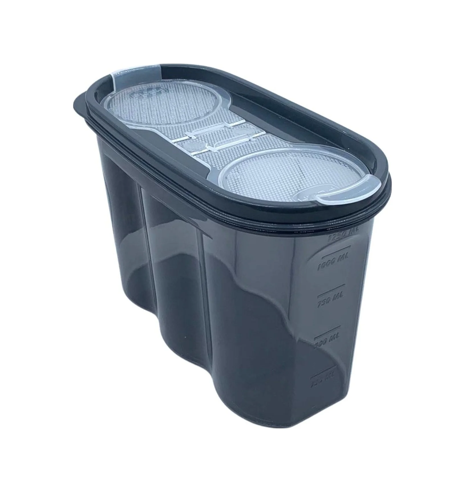 2 Kapaklı Ölçekli Erzak Saklama Kabı - 1,2 Litre - Sa930 5224 Diğ
