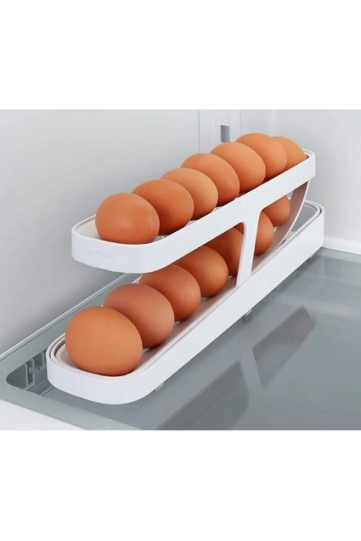 2 Katlı Otomatik Buzdolabı Yumurta Standı